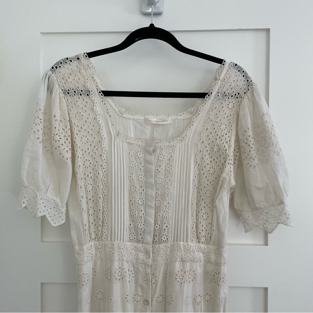 Loveshackfancy Ivory Eyelet Maxi Dress - Picture 2 of 9
